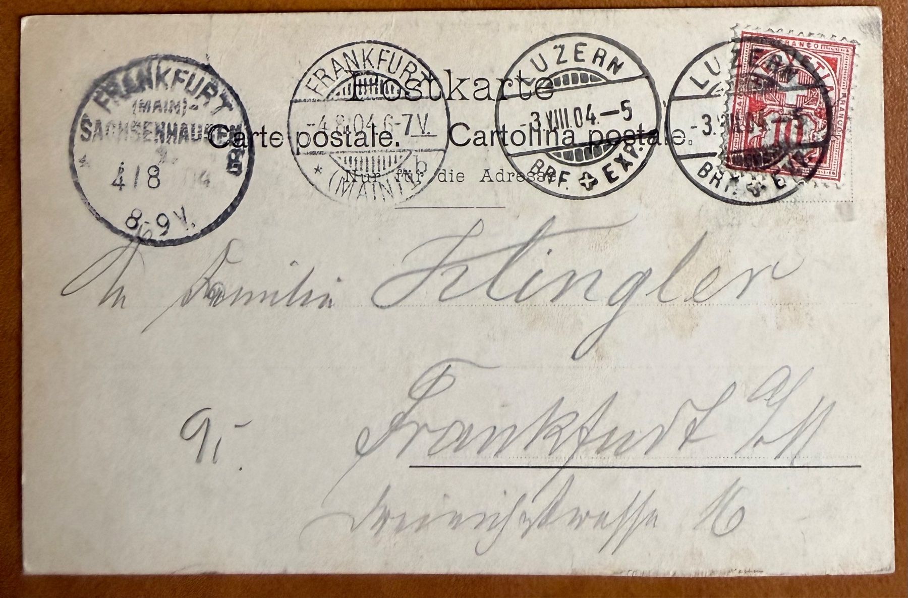 Cartoline postali: Luzern - 1904 - Trams – Usato da Lutry venduto da Ediego 2