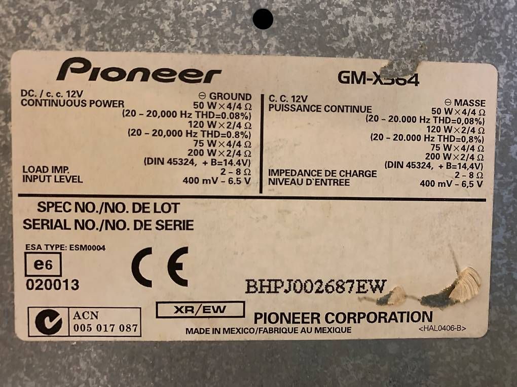 Verstärker: PIONEER VERSTÄRKER  480W – Gebraucht aus Cham von Zniski 4