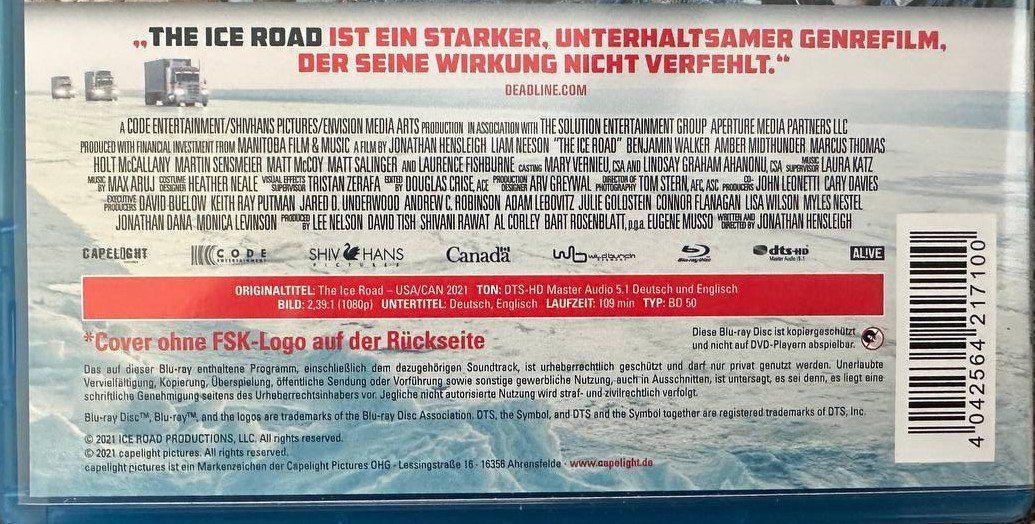 Tutti i DVDs: Ice Road - Action Kracher mit Liam Neeson Blu-ray – Usato da Beringen venduto da Mantafisch1 2