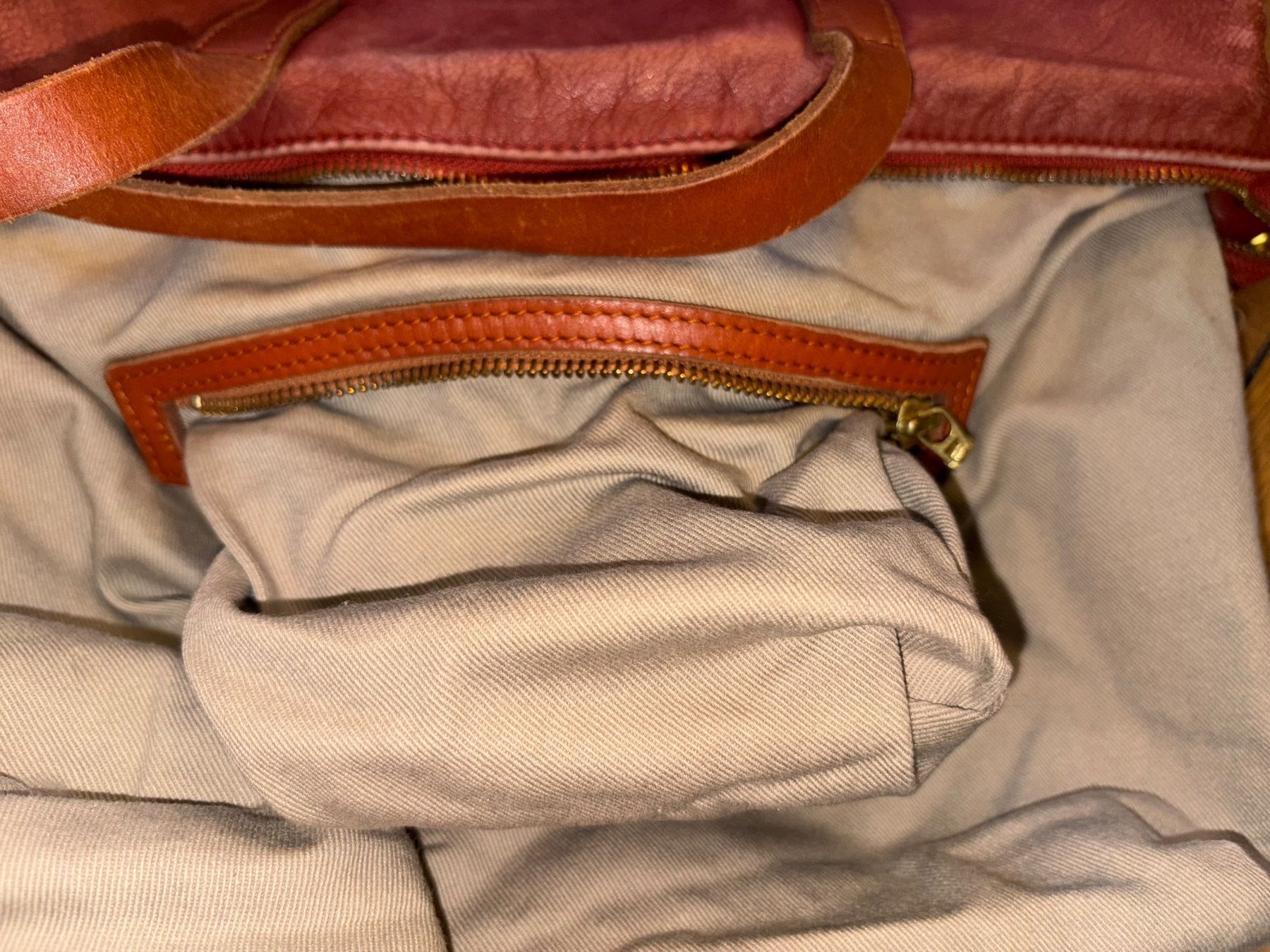 Borse da donna: Cognacfarbene Lederhandtasche von MIMI BERRY – Usato da Zürich venduto da triangular 3