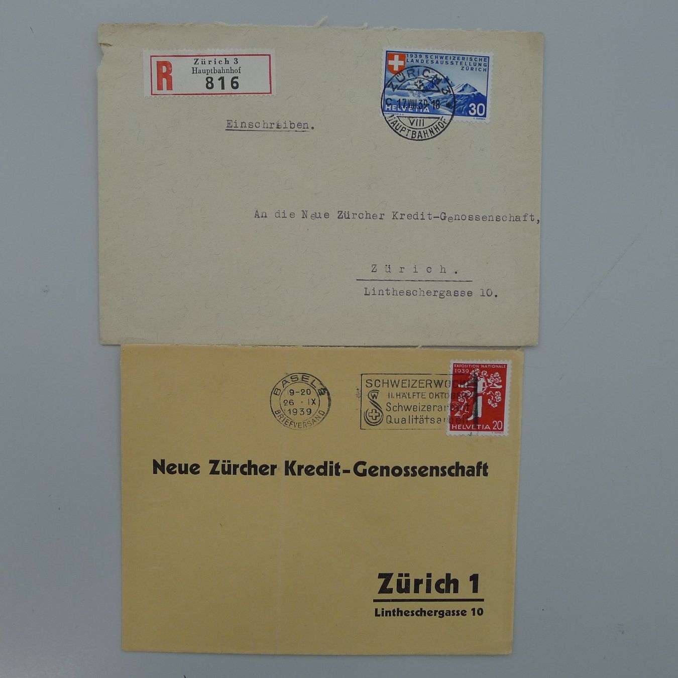 Tous les timbres: 1913-1958, 20 saubere Briefe mit schönen Stempeln, günstig ! – D'occasion à Sursee par Luzernerraute 9