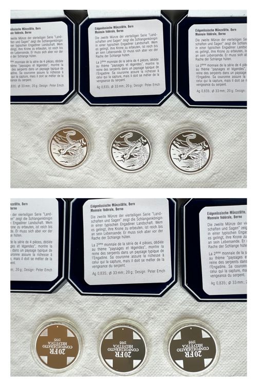 Toutes les monnaies: 52 Sondermünzen CH 1994-1996 – D'occasion à Allschwil par mapetitemaison 1