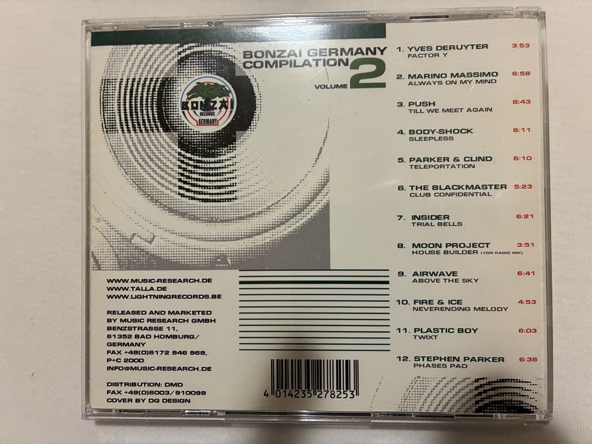 CD: Bonzai Germany Compilation Volume 2 CD (2000) – Usato da Winterthur venduto da Eisenware 1