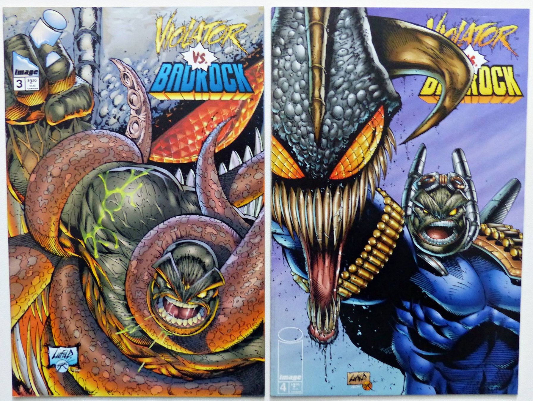 Fumetti: VIOLATOR VS BADROCK COMPLETE 4 PART SERIE BY ALAN MOORE 1995 – Usato da Lugano venduto da YouWantUS 6