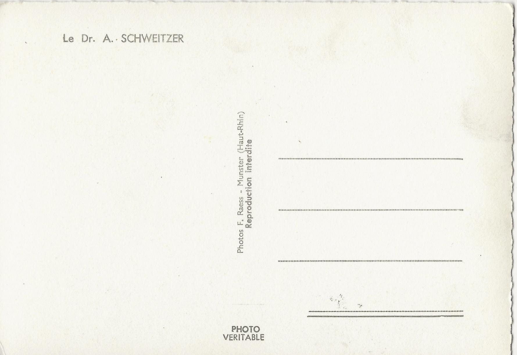 Cartoline postali: Albert Schweitzer, Nobelpreisträger – Usato da Frauenfeld venduto da Merk52 1
