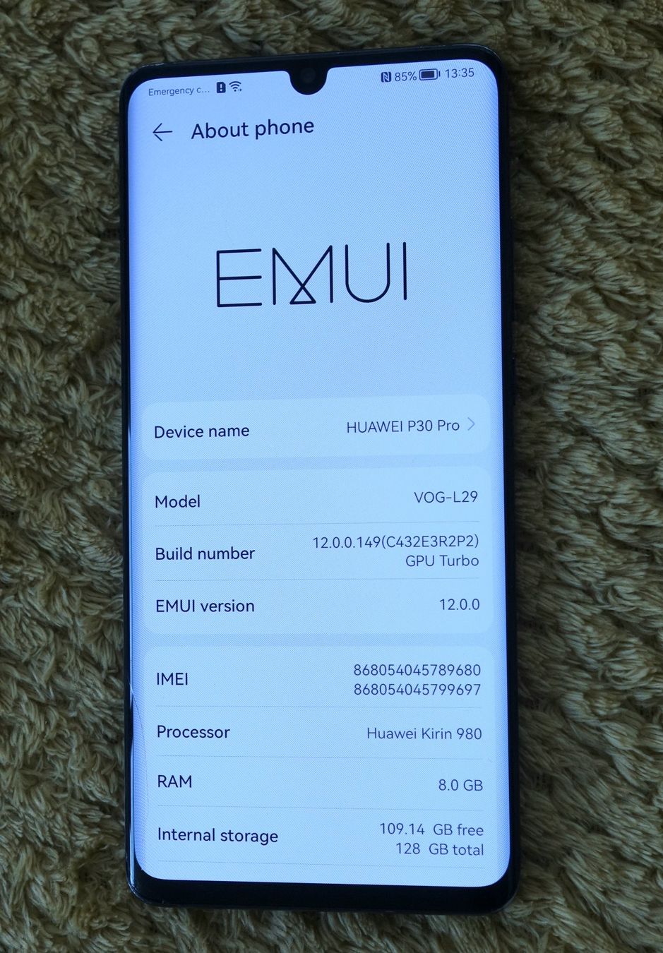 Huawei Handys / Smartphones: Huawei P30 Pro VOG-L29 128GB grau – Gebraucht aus Zürich von alitokmen 2