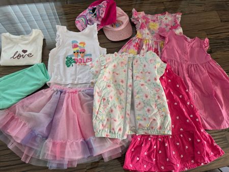 10-Teilliges Sommer Kleider-Set Mädchen Gr.98-104