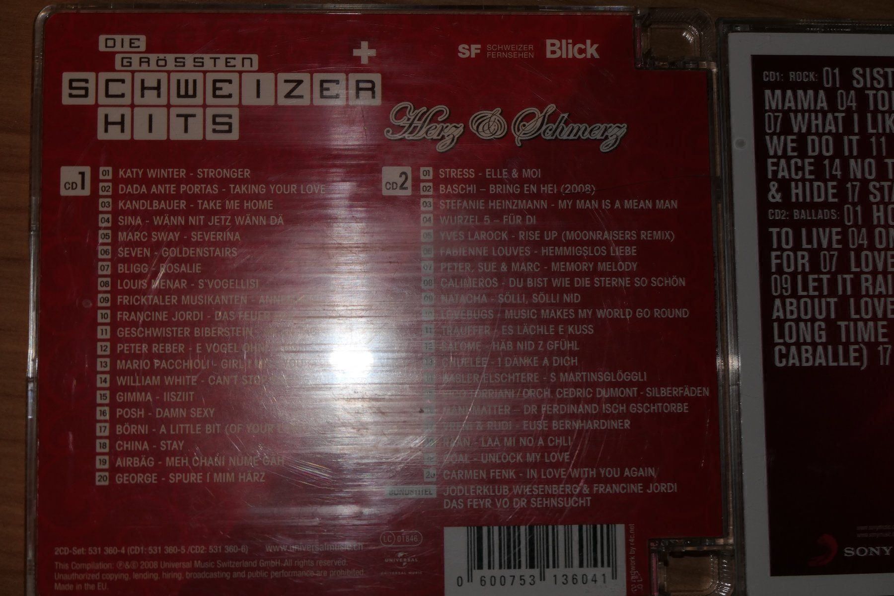 CDs: Schweizer Hits + Gotthard – D'occasion à Vordemwald par Esel04 1