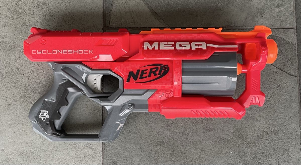 Nerf Giocattoli: Hasbro NERF N-Strike Elite Mega CycloneShock – Usato da Zollikon venduto da yul_5wgc