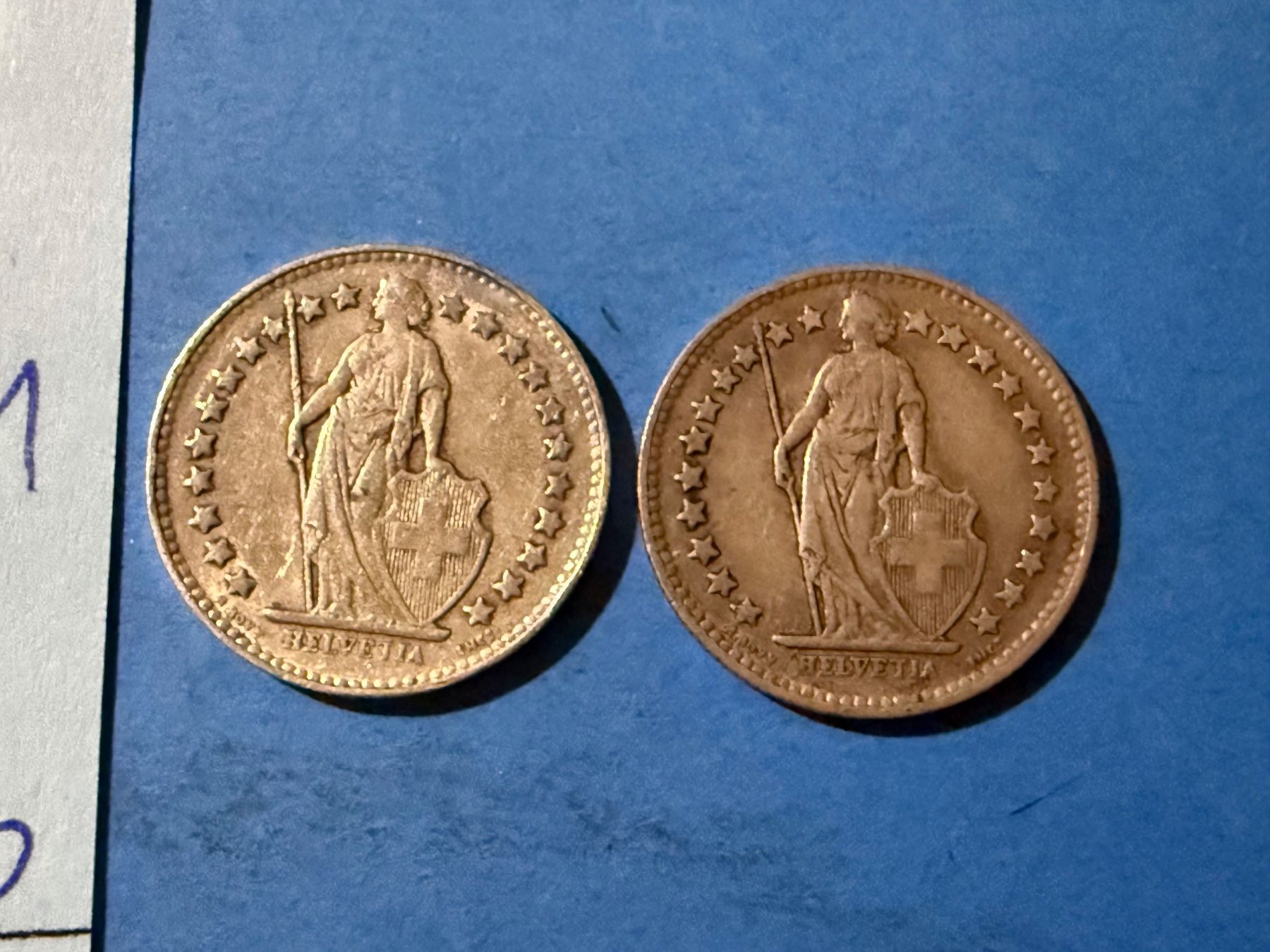 Alle Münzen: SUISSE : 2 X 50 CENTIMES 1936 + 1941 argent – Gebraucht aus genève von GEnumist 2