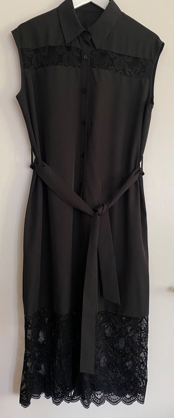 Kleider: Kleid in Schwarz mit Spitzendetail, Gr. XL – Neu (gemäss Beschreibung) aus Zürich von Maria2021 1