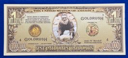 **1 Million Dollar Goldrausch USA Fantasie-Gedenknote Top **