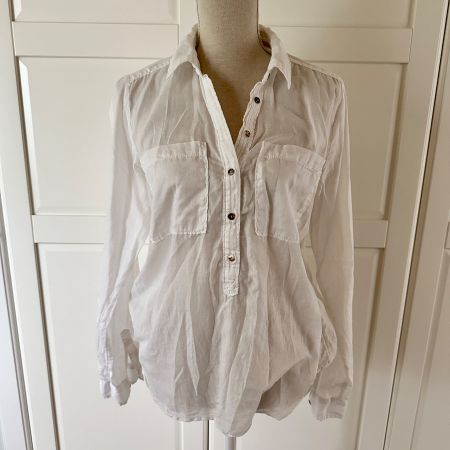 Weisse luftige Bluse Gr. 38