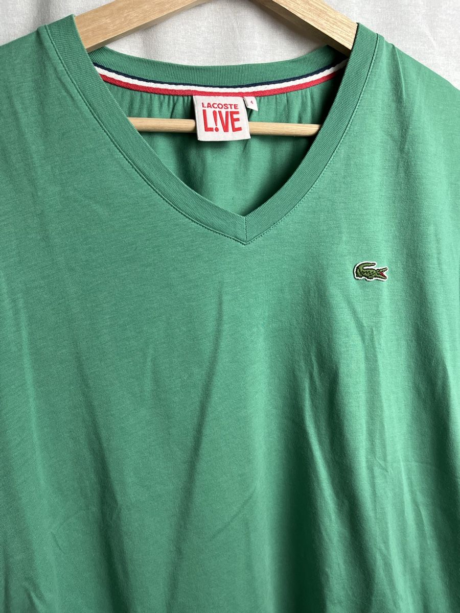 Lacoste T-shirt: T-shirt Lacoste vert foncé – Nuovo (secondo la descrizione) da Les Avanchets venduto da lunedeneige.shop 1