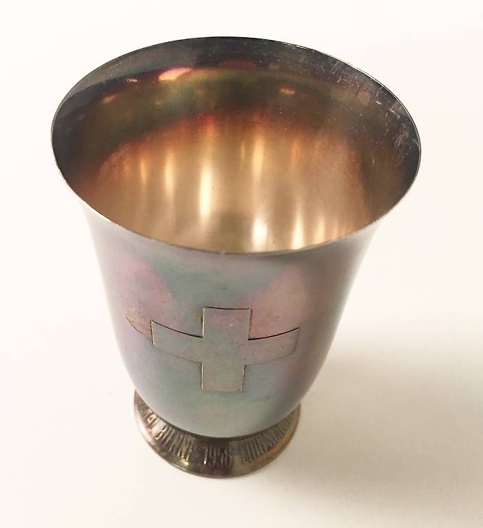 Sonstiges zum Sammeln & Seltenes: Silber Becher, Schützenbecher 1958 Biel – Gebraucht aus Ballwil von ClassicGallery 2