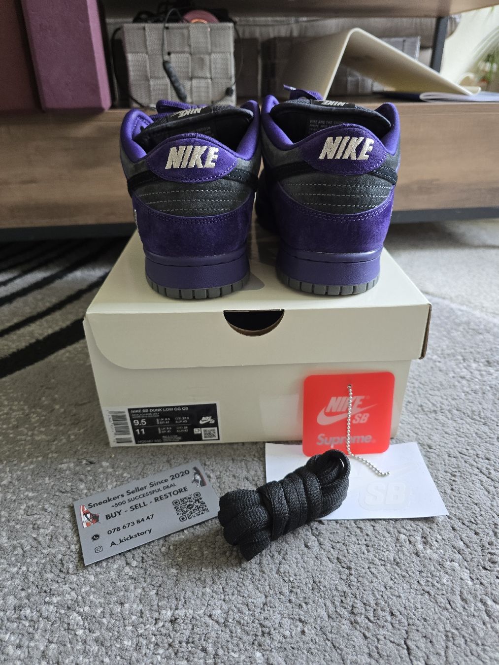 Scarpe da uomo: Dunk sb supreme "purple" – Nuovo (secondo la descrizione) da Bôle venduto da A_Kickstory 5