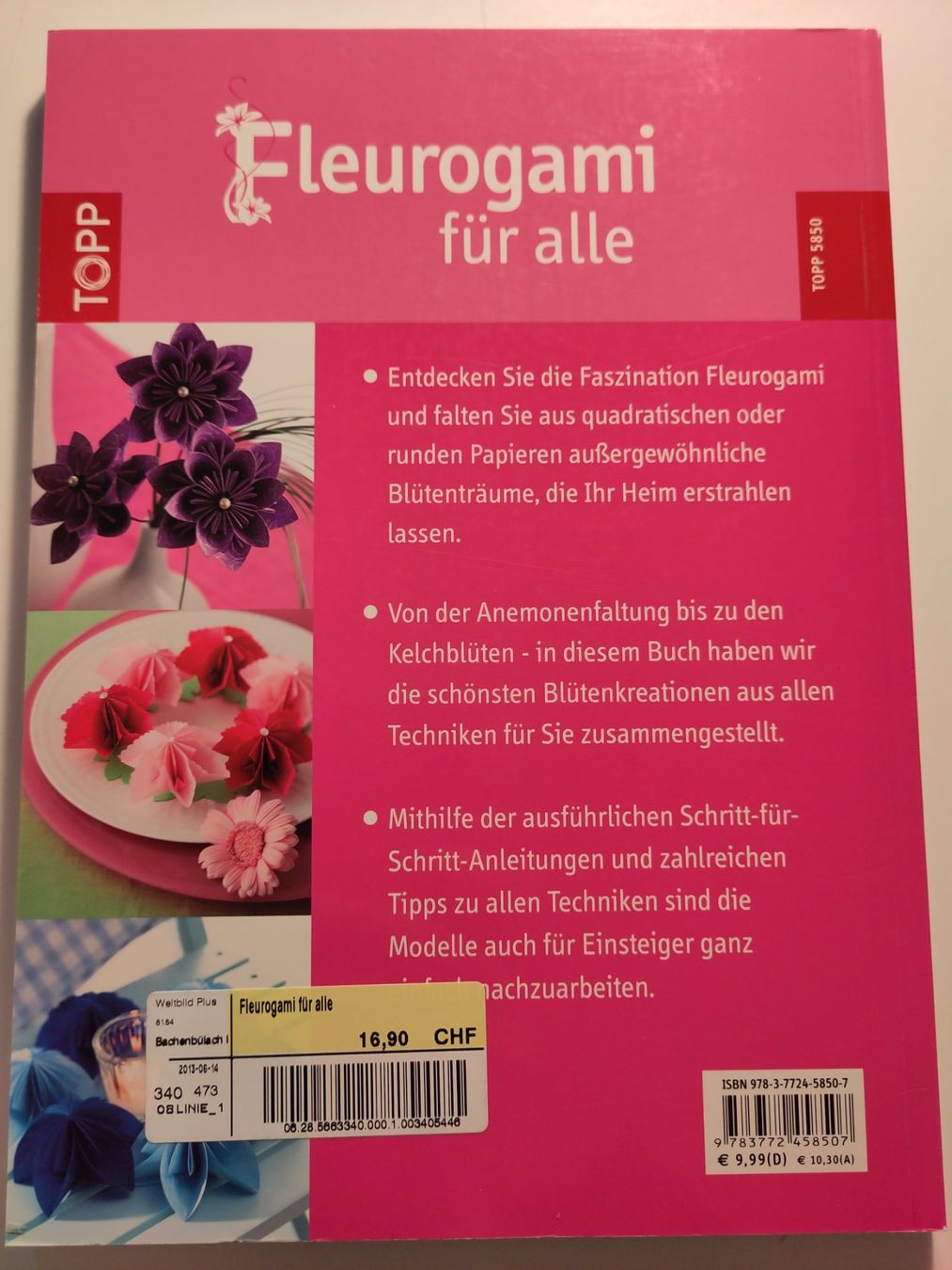 Libri: Fleurogami Faltideen – Usato da Bülach venduto da Tiefschlaflos 1