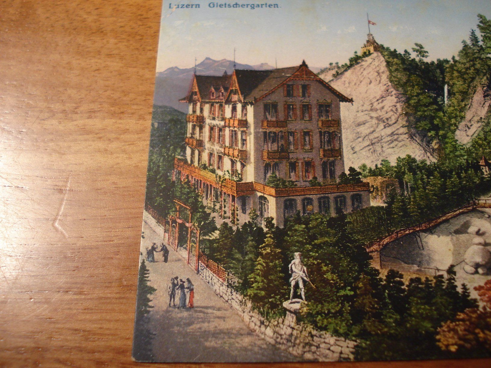 Cartoline postali: Luzern, Gletschergarten, um 1924, farbig – Usato da Niederwil AG venduto da morostahu 1