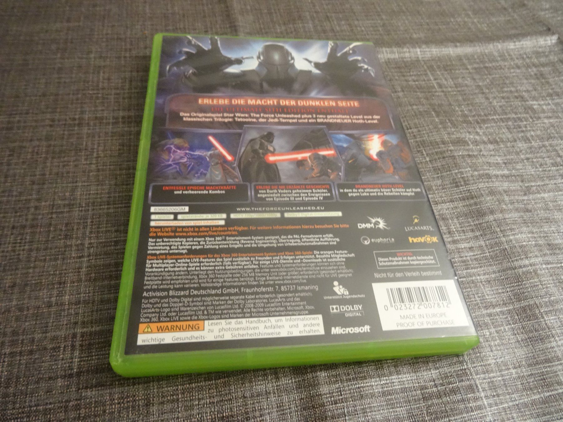 Microsoft Giochi: Star Wars The Force Unleashed - Ultimate Sith Edition! – Usato da Olten venduto da Disc-Ausverkauf 3