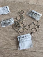 Lot de 30 anneaux pour porte-clés avec chaîne neuf