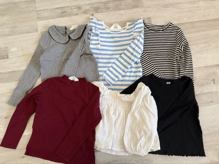 Lot de 6 hauts pour fille marque H&M état correct