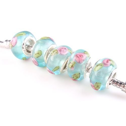 Perle (finte): Lampwork Glasperle, Glass Bead Modul Perle – Nuovo (secondo la descrizione) da Langenthal venduto da flowersNbirds 1