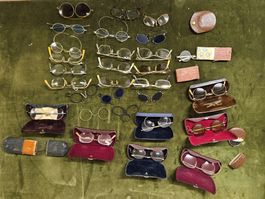 Alte und antique Brillen Sammlung, ca. 30 Stück