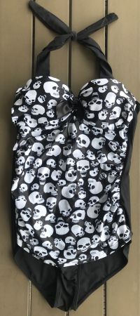 Badeanzug Skull, Gr. XL