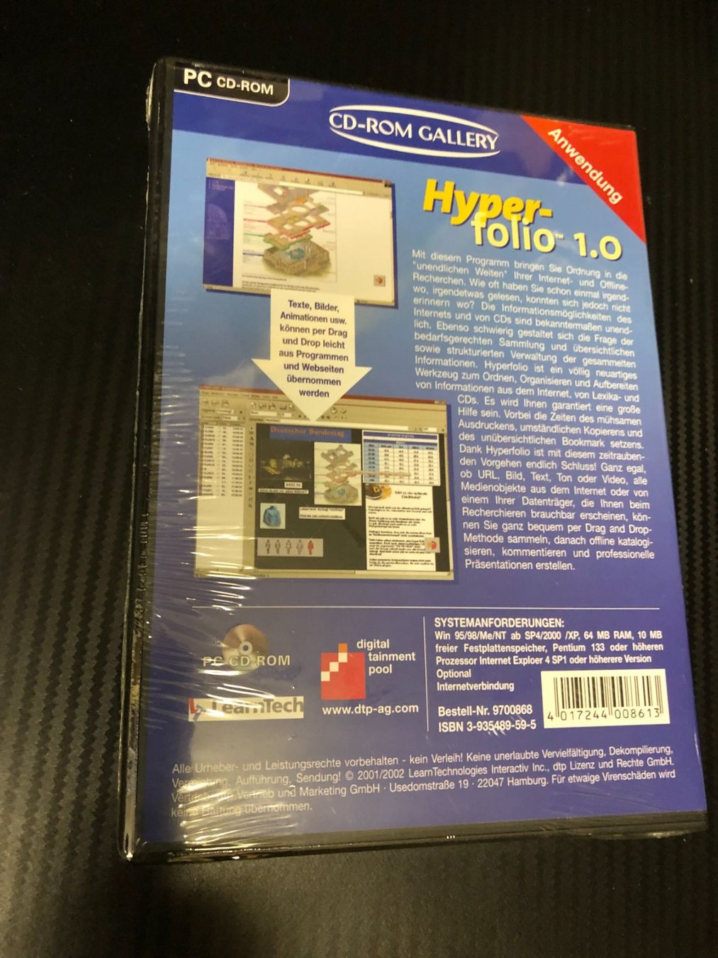 CD & DVD vergini: Hyperfolio 1.0 Webrecherche - PC CD-ROM - originalverpackt – Nuovo e nell'imballaggio originale da Niederhasli venduto da thozam 1