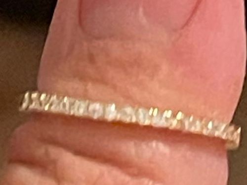 Ringe: Jolie Alliance plaquée or jaune 54 sertie pierres moissanite – Neu (gemäss Beschreibung) aus Kloten von Vermicelles 6