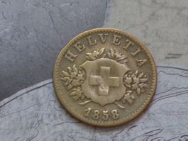 20 cts 1858 B - (Bi) billon