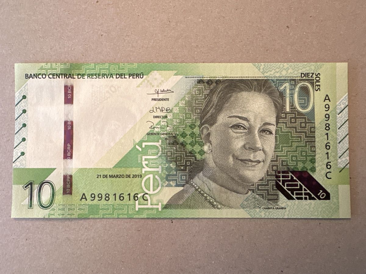 Banconote: 10 Soles 2019, Peru, UNZ – Nuovo (secondo la descrizione) da Zollikofen venduto da Wpelikan