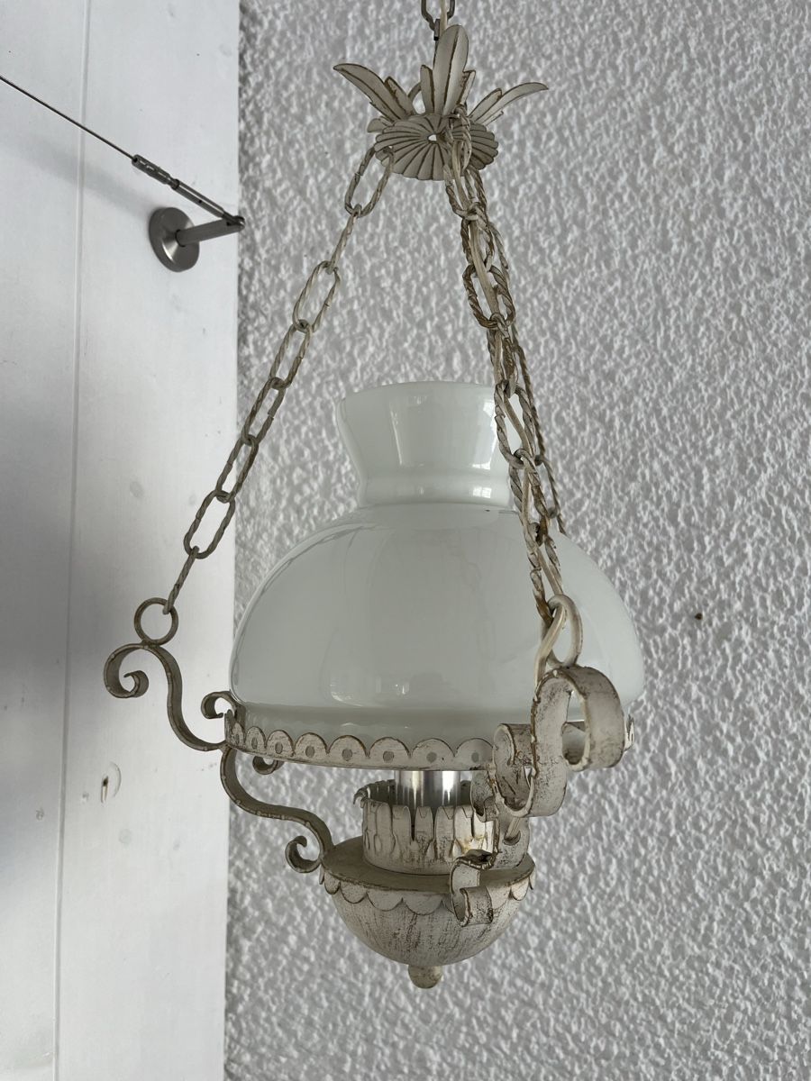 Lampadari & plafoniere: Shabby Chic Hängelampe / Metall und Glas – Usato da Wetzikon ZH venduto da seli03 2