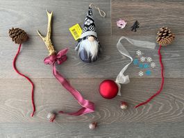 Lot Dekorations-Material Weihnachten / Silvester