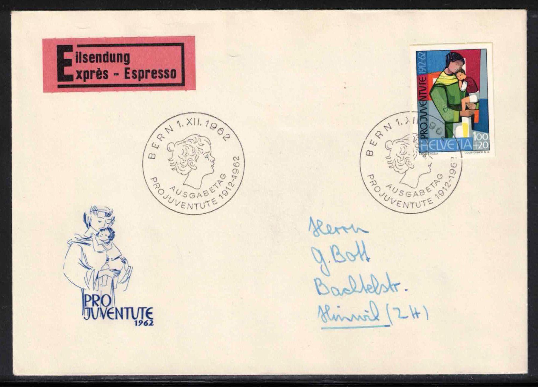 Tutti i francobolli: 1962 Pro Juventute Blockausschnitt auf FDC – Nuovo (secondo la descrizione) da Nuglar venduto da Stamp88