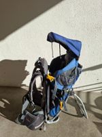 Kindertrage Deuter Kid Comfort blau grau mit Sonnendach