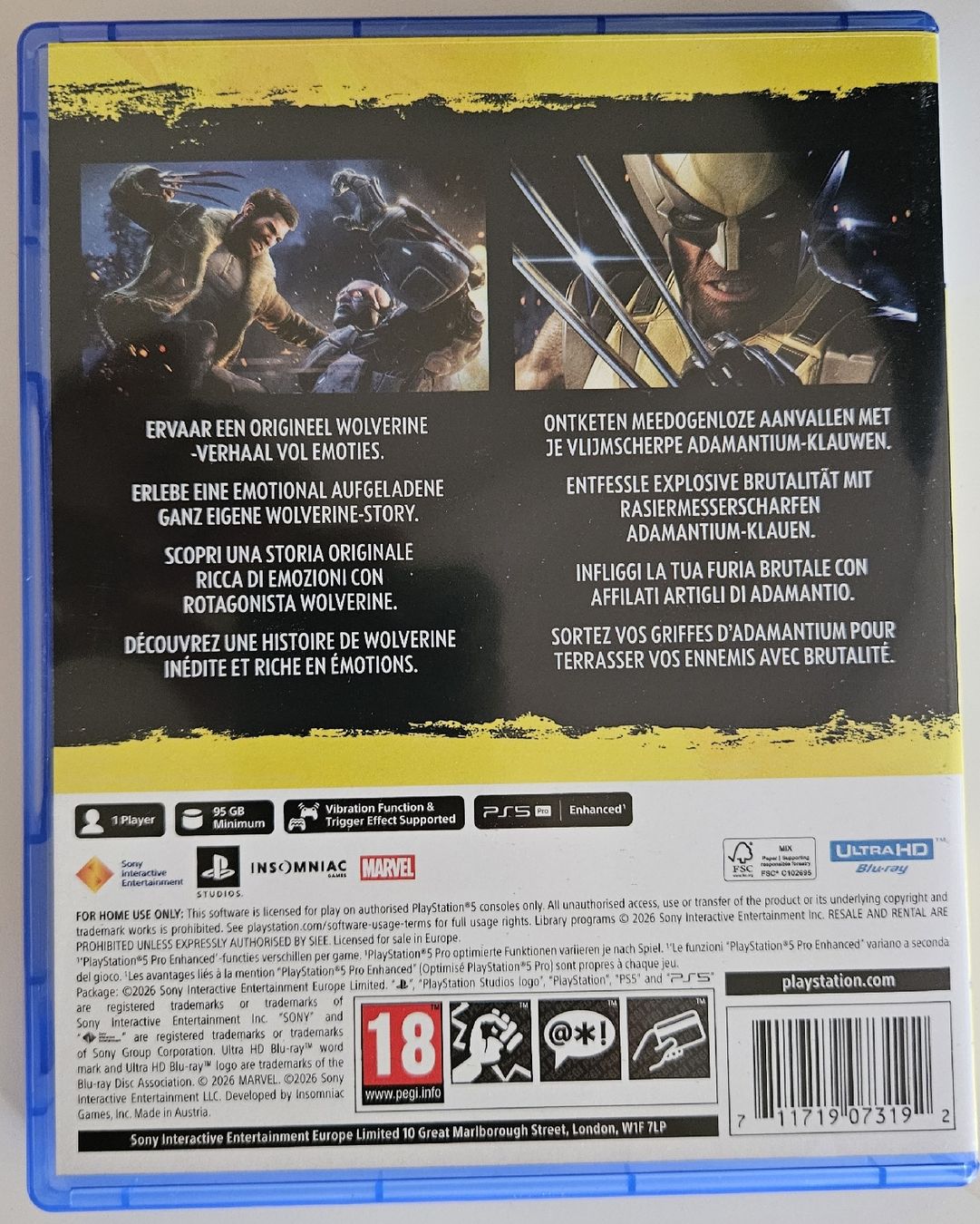 Sony Jeux: Marvel's Wolverine PS5 – D'occasion à Bern par diggi93 1