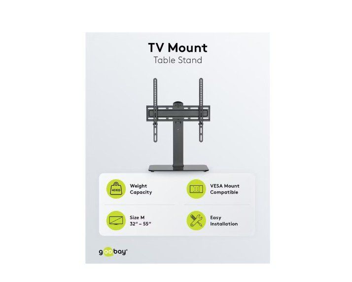 Wandhalterungen: GOOBAY TV Mount Table Stand 32"-55" – Gebraucht aus Steinen von Restwert_Steinen 9