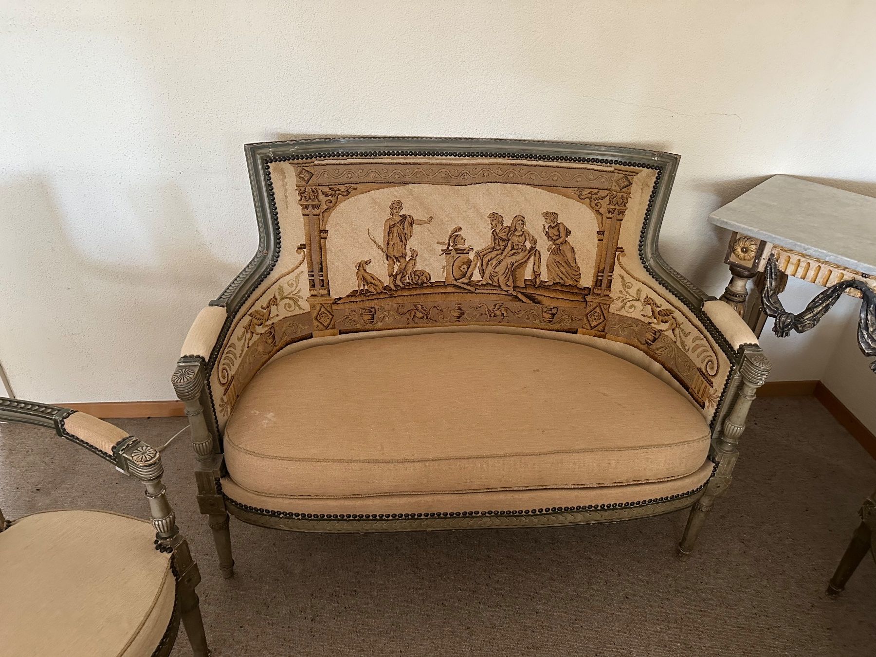 Divani: Sofagarnitur Louis XV mit Tisch – Usato da Russikon venduto da Cholo007 1