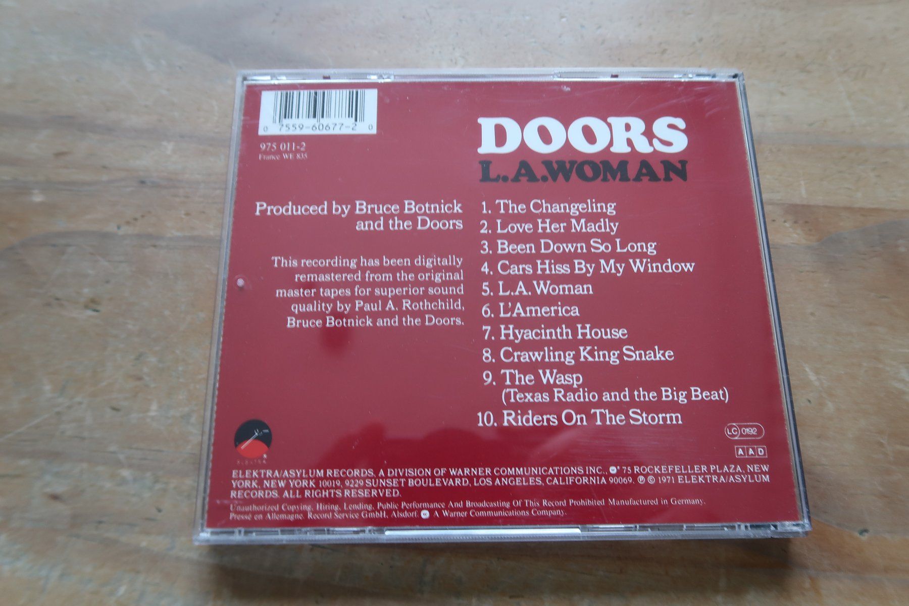 CDs: THE DOORS - L.A. WOMAN - CD – Gebraucht aus Basel von Patiscat 1