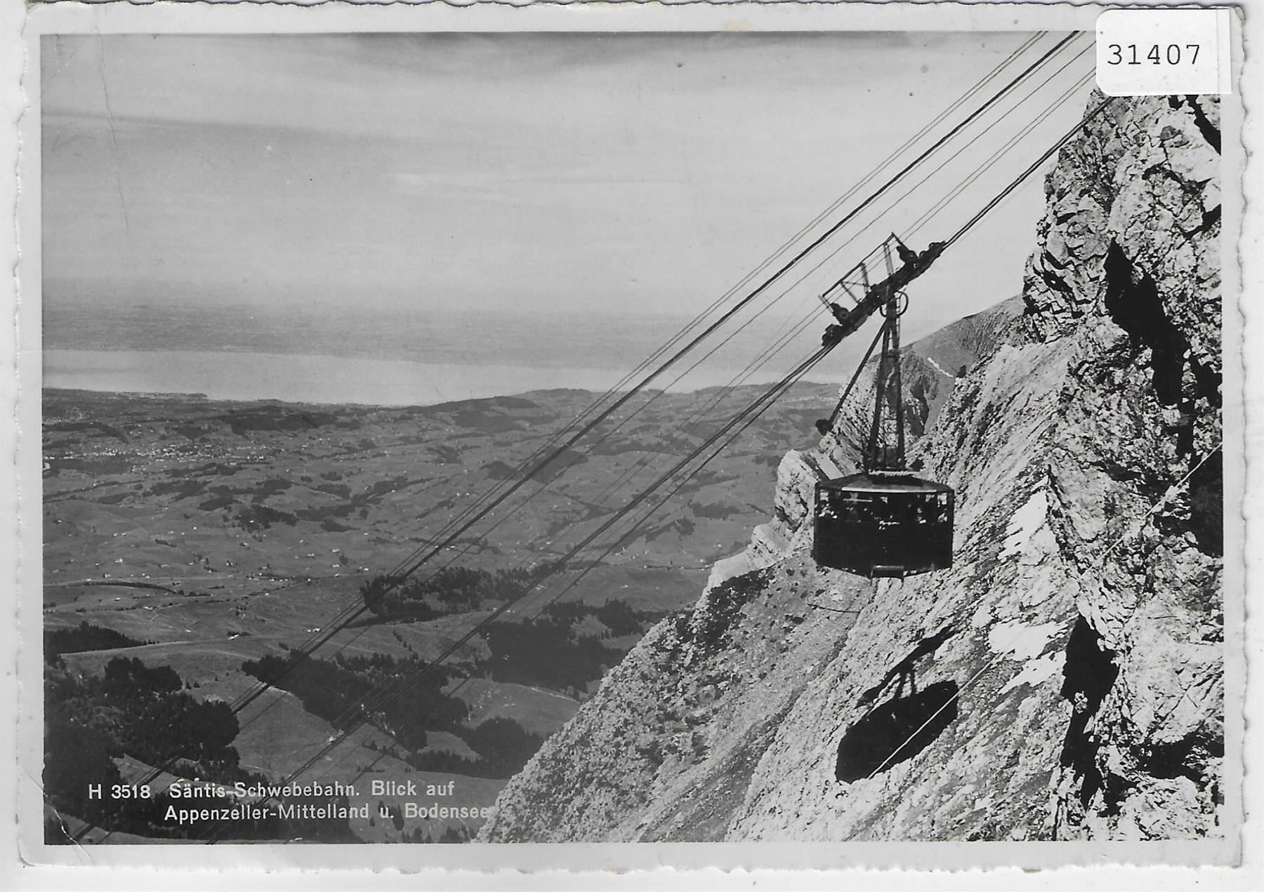 Cartes postales: Säntis-Schwebebahn - Blick auf – D'occasion à Ettingen par Kartenplanet