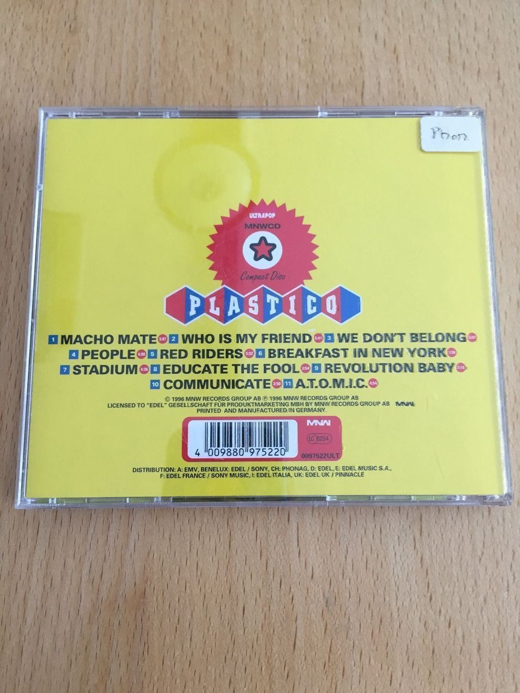 CDs: Plastico – Gebraucht aus Rüti ZH von alumedien 1