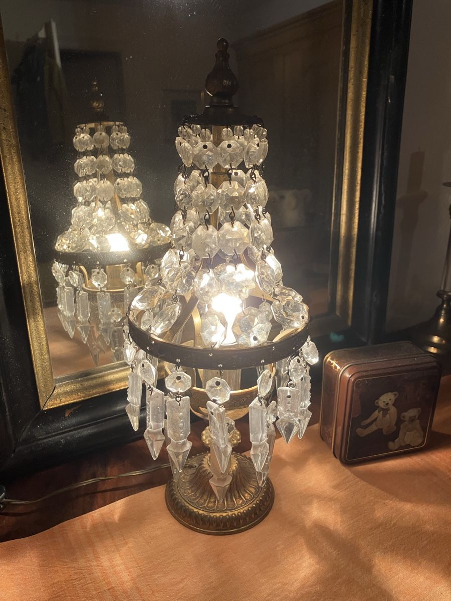 Lampes: Antike Kristall-Tischlampe – D'occasion à Zürich par sab_mfq5 2