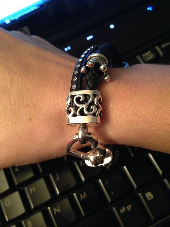 Bracciali & Braccialetti: Armband Leder/Silber – Usato da Zürich venduto da 1daniela1 1