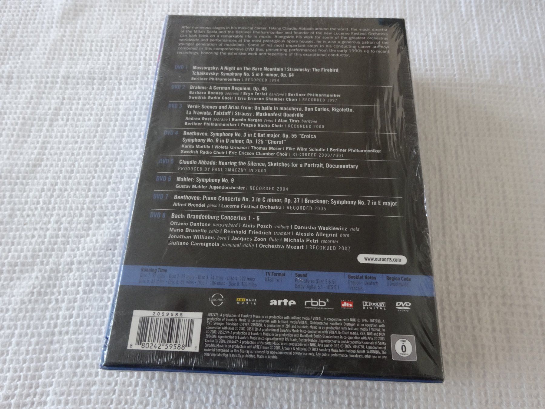 Tous les DVDs: Claudio Abbado 8 DVD – Neuf avec emballage d'origine à Neerach par jenny062 2