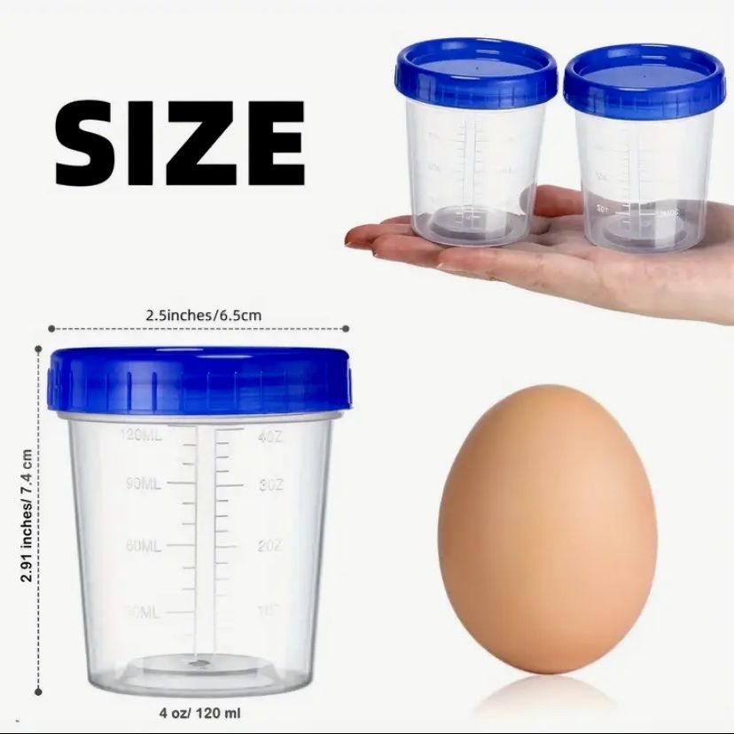 Contenitori & Simili: New 10pcs 4oz Plastic Containers Screw-On Lids Leakproof – Nuovo e nell'imballaggio originale da Dietlikon venduto da Kitaa 1