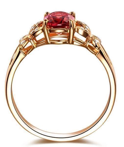 Anelli: 0.8 ct Turmalin/Diamant Ring 18 kt Gold – Nuovo (secondo la descrizione) da Arbon venduto da Helmuth 2