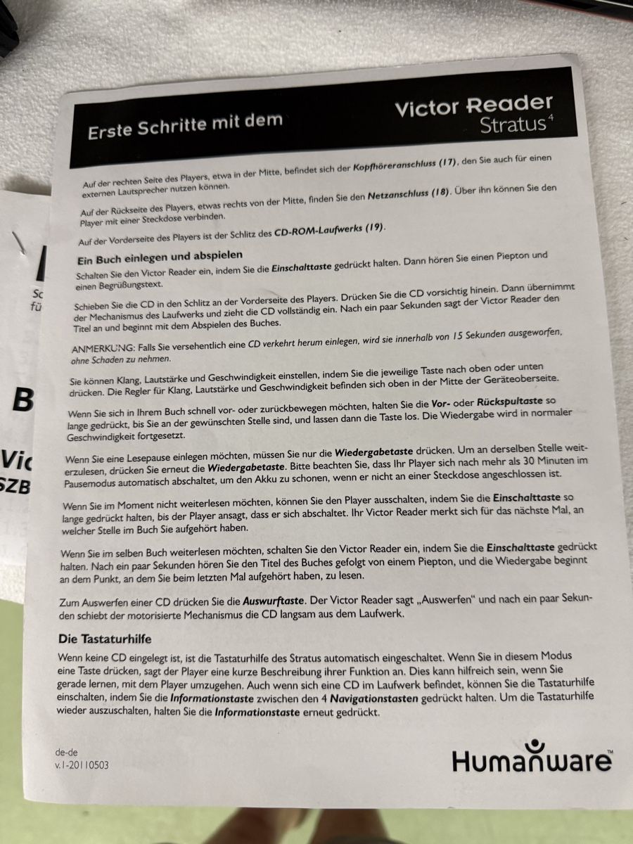 CD: Für CD Hörbuch für sehbehinderte – Usato da Zollikerberg venduto da Fina2022 2
