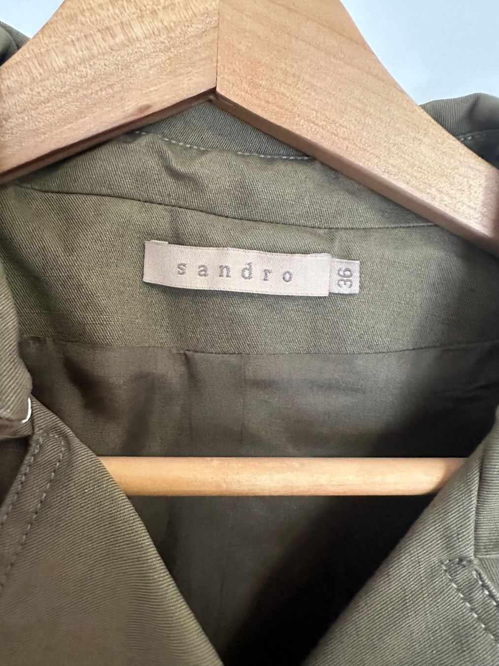 Sandro Giacche: Trenchcoat Sandro (en coton et lin) – Usato da Biel/Bienne venduto da cap_krs5 1