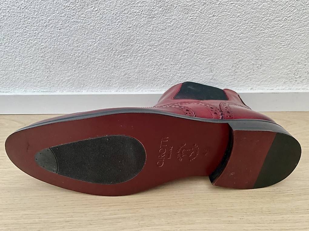 Scarpe da uomo: Rote Leder Boots (ungetragen) – Usato da Solothurn venduto da teilzeitberliner 4